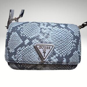 Guess Snakeskin Crossbody Bag Faux Leather Purse Excellent Condition
